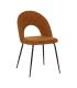 SILLA MARRÓN TEJIDO-METAL CONTRACT 49 X 60 X 81 CM