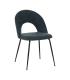 SILLA AZUL TEJIDO-METAL CONTRACT 49 X 60 X 81 CM