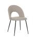 SILLA GRIS TEJIDO-METAL CONTRACT 49 X 60 X 81 CM