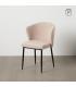 SILLA BEIGE TEJIDO-METAL CONTRACT 52,50 X 55 X 80 CM
