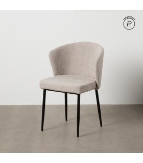SILLA GRIS TEJIDO-METAL CONTRACT 52,50 X 55 X 80 CM