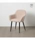 SILLA BEIGE TEJIDO-METAL CONTRACT 61 X 59,50 X 83 CM
