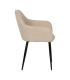 SILLA BEIGE TEJIDO-METAL CONTRACT 61 X 59,50 X 83 CM