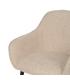 SILLA BEIGE TEJIDO-METAL CONTRACT 61 X 59,50 X 83 CM