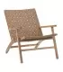 Wooden brown armchair Teka / Skin 74 x 78 x 75 cm