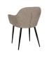 SILLA TAUPE TEJIDO-METAL CONTRACT 61 X 59,50 X 83 CM