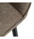 SILLA TAUPE TEJIDO-METAL CONTRACT 61 X 59,50 X 83 CM