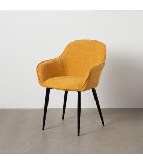 SILLA AMARILLO TEJIDO-METAL CONTRACT 61 X 59,50 X 83 CM