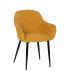 SILLA AMARILLO TEJIDO-METAL CONTRACT 61 X 59,50 X 83 CM