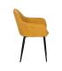 SILLA AMARILLO TEJIDO-METAL CONTRACT 61 X 59,50 X 83 CM