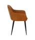 SILLA MARRÓN TEJIDO-METAL CONTRACT 61 X 59,50 X 83 CM