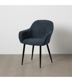 SILLA AZUL TEJIDO-METAL CONTRACT 61 X 59,50 X 83 CM