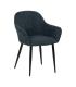SILLA AZUL TEJIDO-METAL CONTRACT 61 X 59,50 X 83 CM