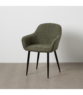 SILLA VERDE TEJIDO-METAL CONTRACT 61 X 59,50 X 83 CM
