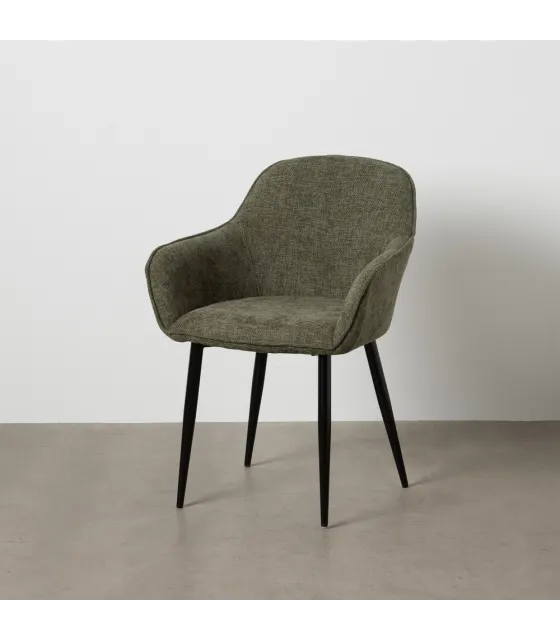 SILLA VERDE TEJIDO-METAL CONTRACT 61 X 59,50 X 83 CM