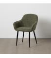 Green fabric-metal contract chair 61 x 59.5 x 83 cm