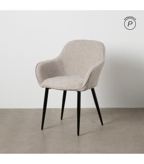 SILLA GRIS TEJIDO-METAL CONTRACT 61 X 59,50 X 83 CM