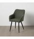 SILLA VERDE TEJIDO-METAL CONTRACT 57 X 43 X 83 CM