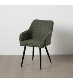 SILLA VERDE TEJIDO-METAL CONTRACT 57 X 43 X 83 CM