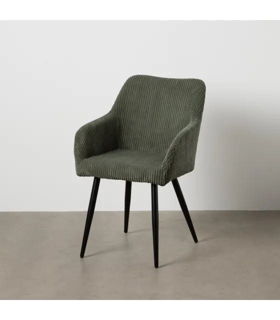 SILLA VERDE TEJIDO-METAL CONTRACT 57 X 43 X 83 CM