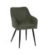 SILLA VERDE TEJIDO-METAL CONTRACT 57 X 43 X 83 CM