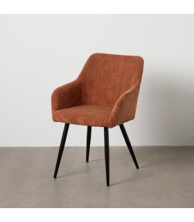 SILLA TERRACOTA TEJIDO-METAL CONTRACT 57 X 43 X 83 CM
