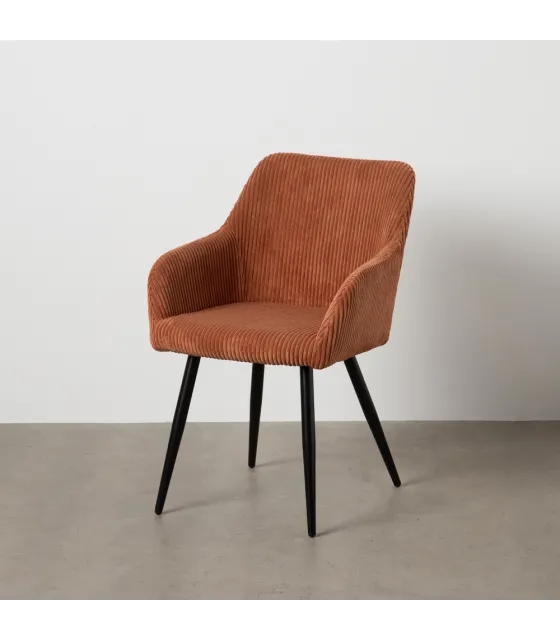 SILLA TERRACOTA TEJIDO-METAL CONTRACT 57 X 43 X 83 CM