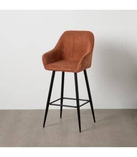 TABURETE TERRACOTA TEJIDO-METAL CONTRACT 54 X 41,50 X 109 CM