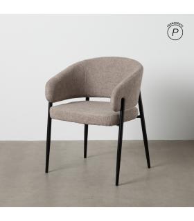 SILLA TAUPE TEJIDO-METAL CONTRACT 60 X 57 X 79 CM