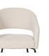 SILLA BLANCO TEJIDO-METAL CONTRACT 57 X 56 X 81 CM