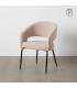 SILLA BEIGE TEJIDO-METAL CONTRACT 57 X 56 X 81 CM