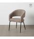 SILLA TAUPE TEJIDO-METAL CONTRACT 57 X 56 X 81 CM