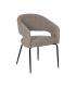SILLA TAUPE TEJIDO-METAL CONTRACT 57 X 56 X 81 CM