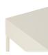 MESITA CREMA ACERO 43 X 41 X 50 CM