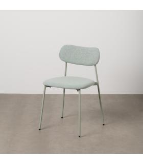 SILLA VERDE TEJIDO-METAL CONTRACT 49 X 47 X 76 CM
