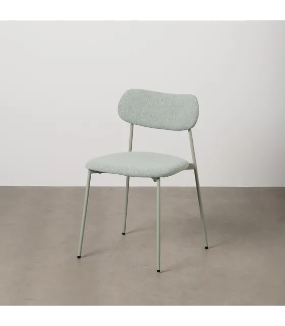SILLA VERDE TEJIDO-METAL CONTRACT 49 X 47 X 76 CM