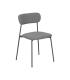SILLA GRIS TEJIDO-METAL CONTRACT 49 X 47 X 76 CM