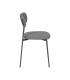SILLA GRIS TEJIDO-METAL CONTRACT 49 X 47 X 76 CM