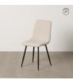 SILLA CREMA TEJIDO-METAL SALÓN 44 X 51 X 88 CM