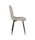 SILLA CREMA TEJIDO-METAL SALÓN 44 X 51 X 88 CM