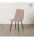 SILLA BEIGE TEJIDO-METAL SALÓN 44 X 51 X 88 CM