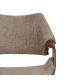 SILLA BEIGE-MARRÓN TEJIDO-MADERA 61 X 56 X 82 CM