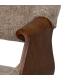 SILLA BEIGE-MARRÓN TEJIDO-MADERA 61 X 56 X 82 CM