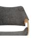 SILLA GRIS-NATURAL TEJIDO-MADERA 61 X 56 X 82 CM