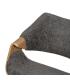 SILLA GRIS-NATURAL TEJIDO-MADERA 61 X 56 X 82 CM