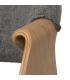 SILLA GRIS-NATURAL TEJIDO-MADERA 61 X 56 X 82 CM