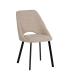 SILLA CREMA TEJIDO-METAL SALÓN 48 X 61 X 85 CM