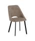 SILLA BEIGE TEJIDO-METAL SALÓN 48 X 61 X 85 CM