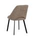 SILLA BEIGE TEJIDO-METAL SALÓN 48 X 61 X 85 CM