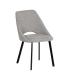 SILLA GRIS TEJIDO-METAL SALÓN 48 X 61 X 85 CM